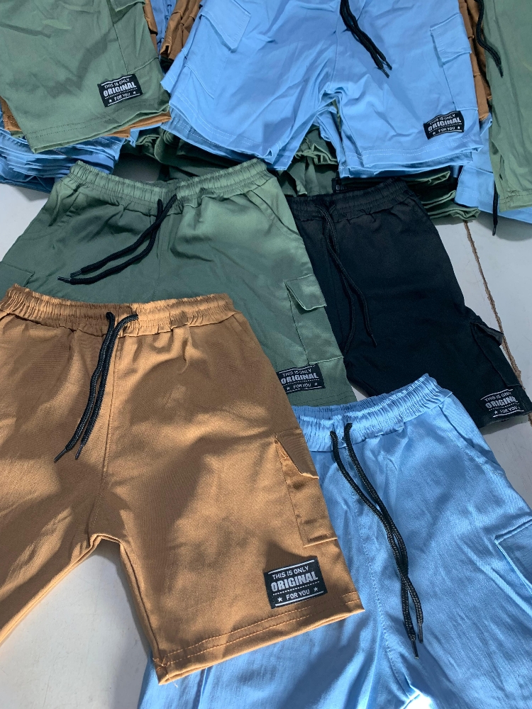Bermudas Cargo de Bengalina Elastizada para Niños - Imagen 2