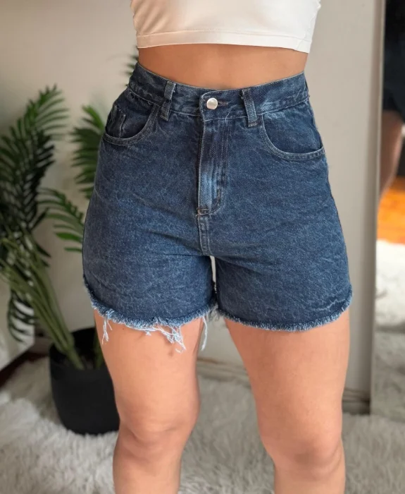 Short Azul Arenado