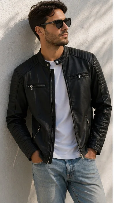 Liquidacion Campera de Cuerina con Corderito