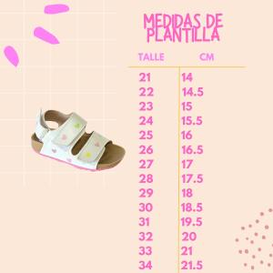 Calzados Sandalias Cata Corazones Niñas Infantiles Moda Actual Cómodas Livianas - Miniatura 5