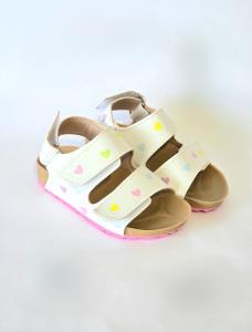 Sandalias Cata Corazones  Infantil Niñas Colores Pasteles Livianas Cómodas