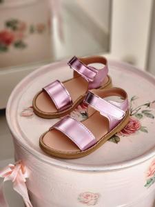 Sandalias Roma  Niñas Infantiles Brillo Abiertas Clásicas Modernas Cómodas - Miniatura 4