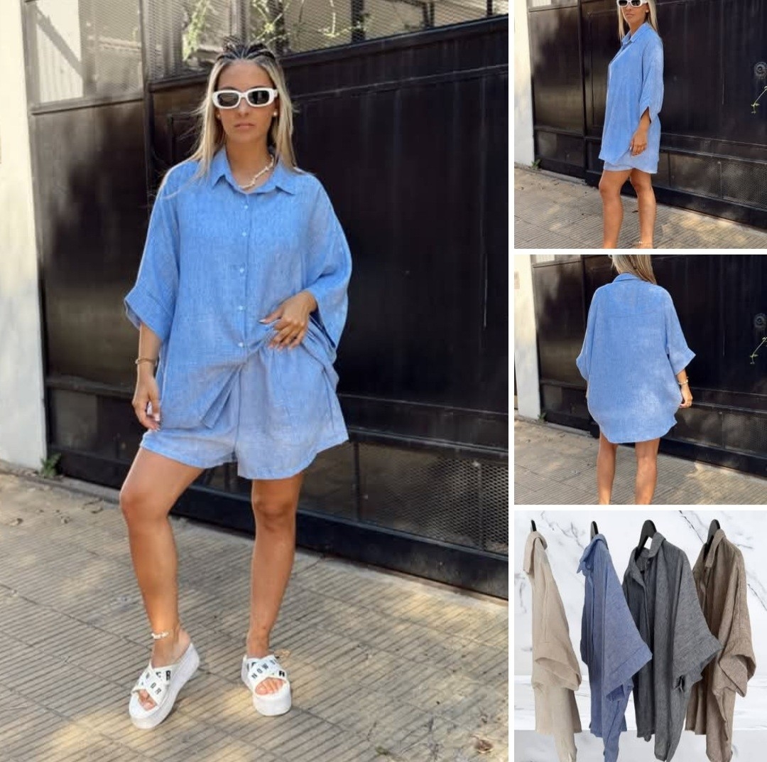 Camisa Monica de Lino Melange - Imagen 3
