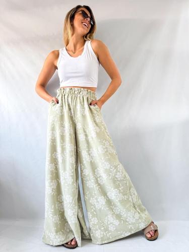 Maxi Palazzo Bordados