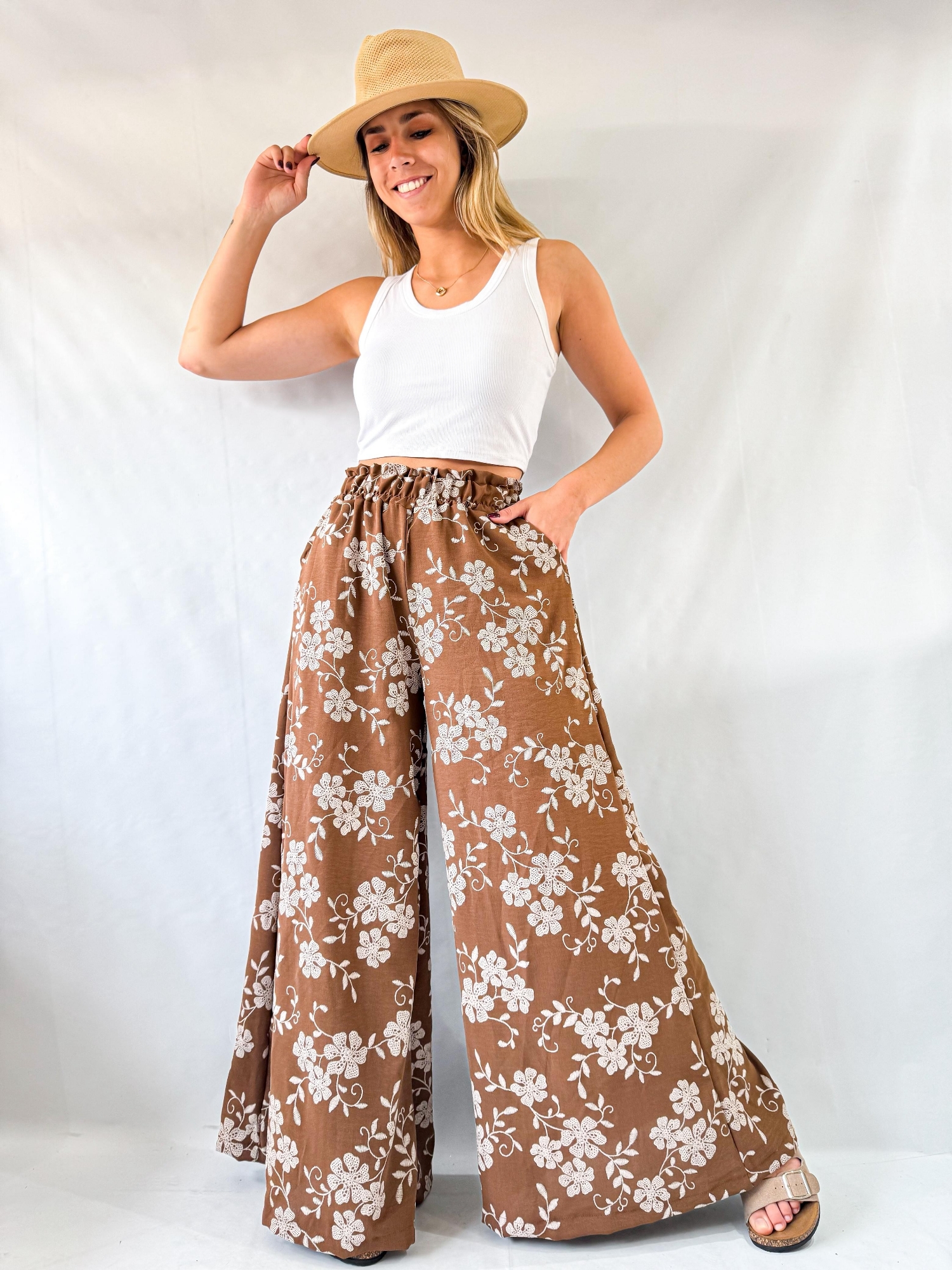 Maxi Palazzo Bordados - Imagen 2