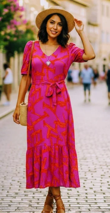 Vestidos con Mang Princesa y Cinto
