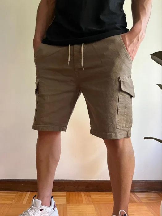 Bermudas de Gabardina