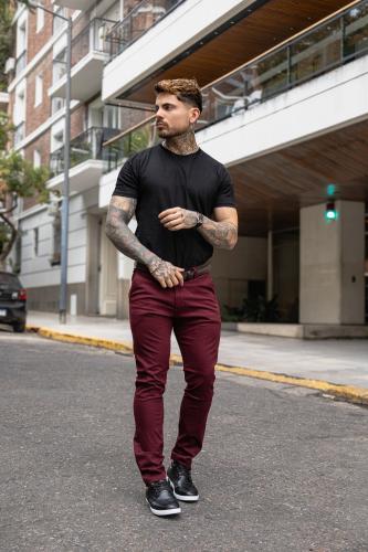 Pant Chino Bordo - Miniatura 4