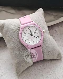 Reloj Analógico de Silicona con Detalle de Flor