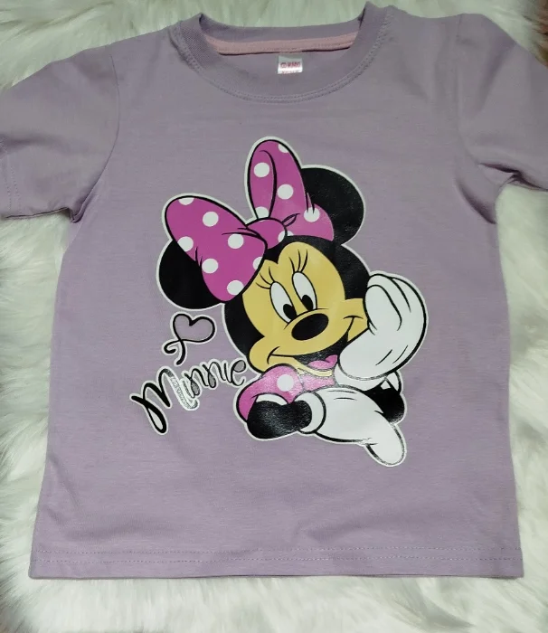 Remeras de Nena Minnie Brilla en la Oscuridad