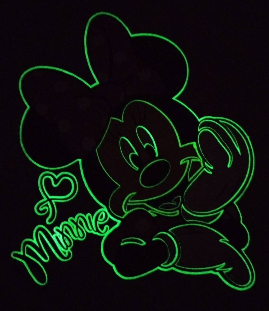 Remeras de Nena Minnie Brilla en la Oscuridad - Imagen 2