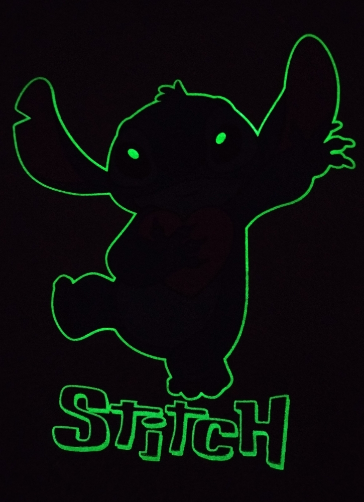 Remeras de Nena Stitch Brilla en la Oscuridad - Imagen 2