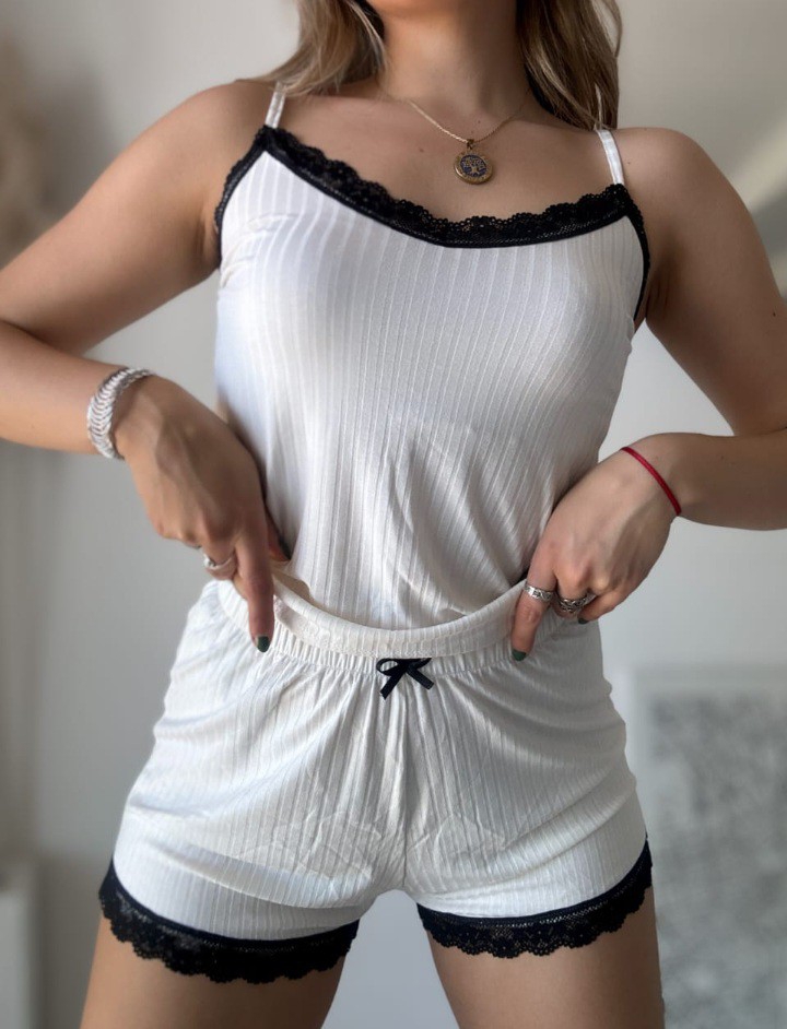 Pijama Morley  Puntilla Negro - Imagen 4