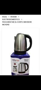 Pava Electrica Bigstar Corte Hervidor