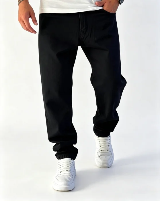 Pantalon  Mom Negro Liso