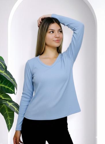 Camiseta Cuello V Moley Viscosa - Miniatura 4