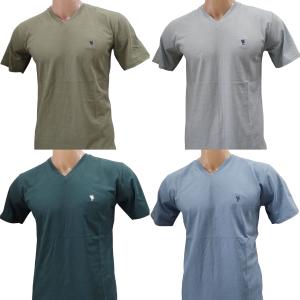 Remera Cuello V de Algodon Peinado - Miniatura 3