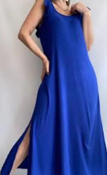 Vestido Largos. con Voladitos de Calidad Morly