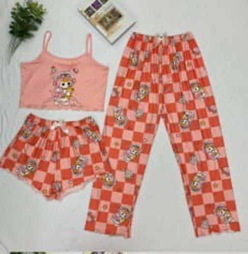 Pijama Set de 3 Prendas. Adultos
