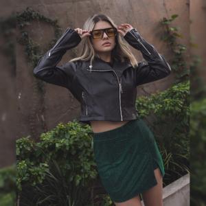 Campera Corta "siveria" de Bengalina Engomada