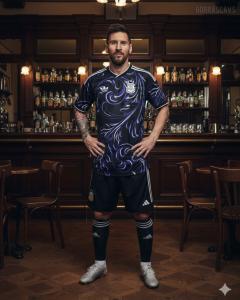 Conjunto Afa Messi Nuevo  de Niños  Sublimado  Short y Camiseta Talles - Miniatura 2