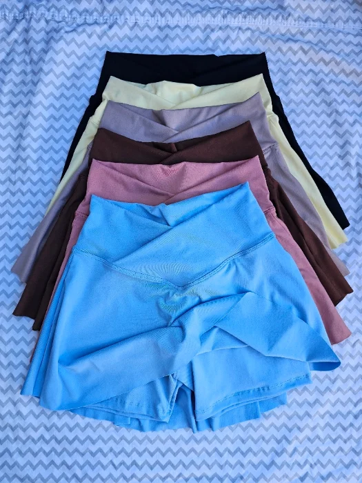 Short Pollera Cintura Cruzada