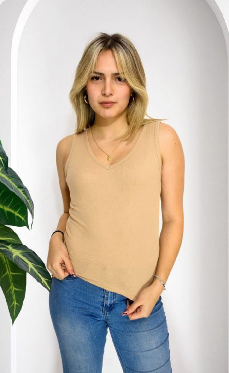 Musculosa Cuello V Morley Viscosa - Imagen 2