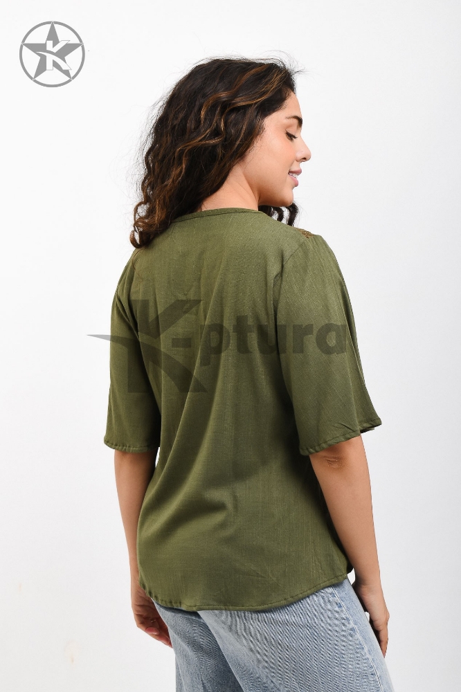 Remera Lino con  Brodery - Imagen 5