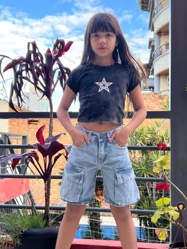 Niños Bermuda Cargó Celeste Unisex