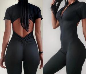 Catsuit Frunce Largo Cierre