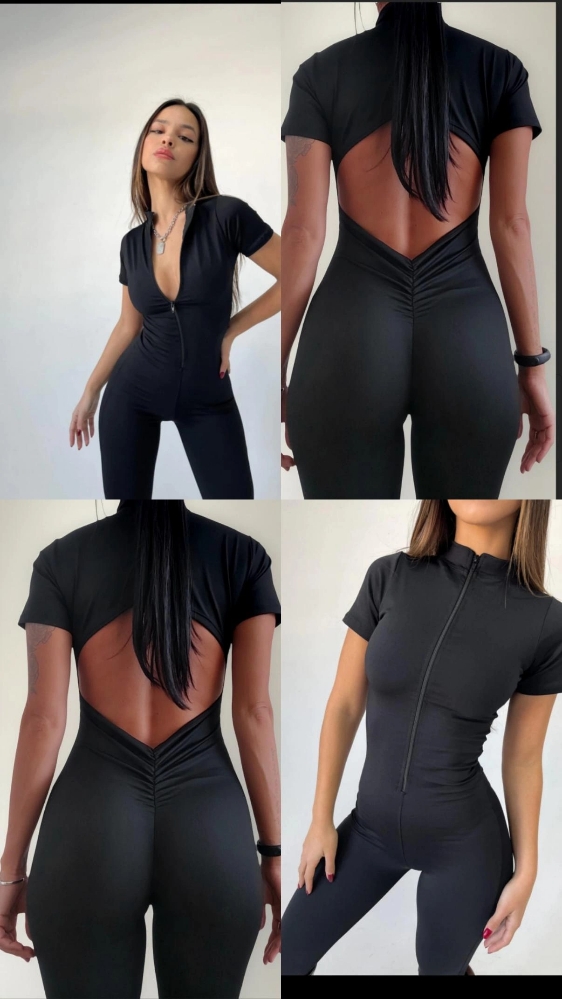 Catsuit Frunce Largo Cierre - Imagen 2