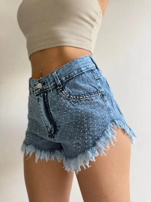Short Playero con Strass