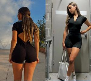 Catsuit Frunce Corto