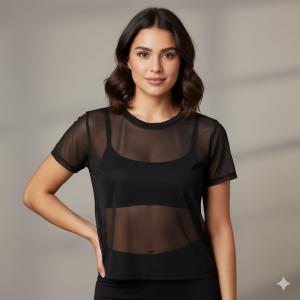 Remera de Microtull Elástisado