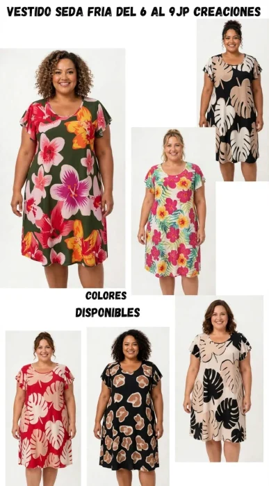 Vestido Seda Fria