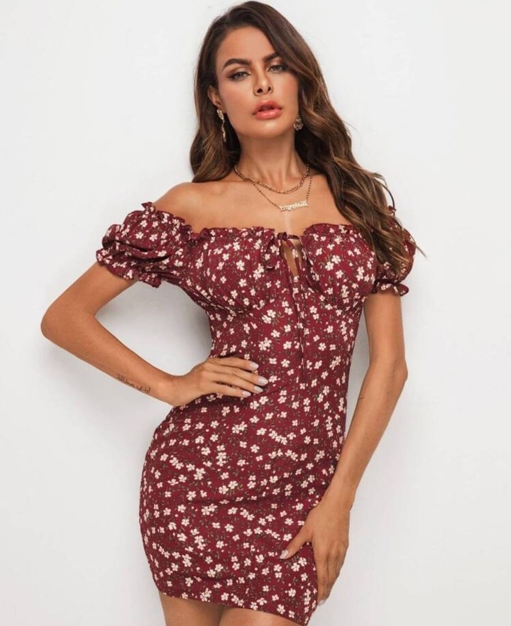 Vestidos Flor Estampado - Imagen 4