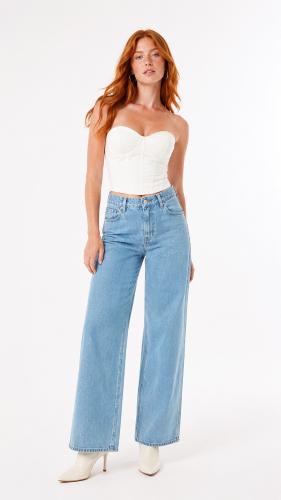 Jean Wide Leg Mujer   Pantalón Ancho Moda Pinterest Dama  Promos  Mayoristas Hotsale - Miniatura 5