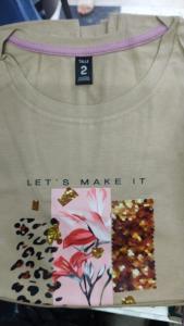 Remeras Dama Estampadas Algodón Peinado Talles Grandes