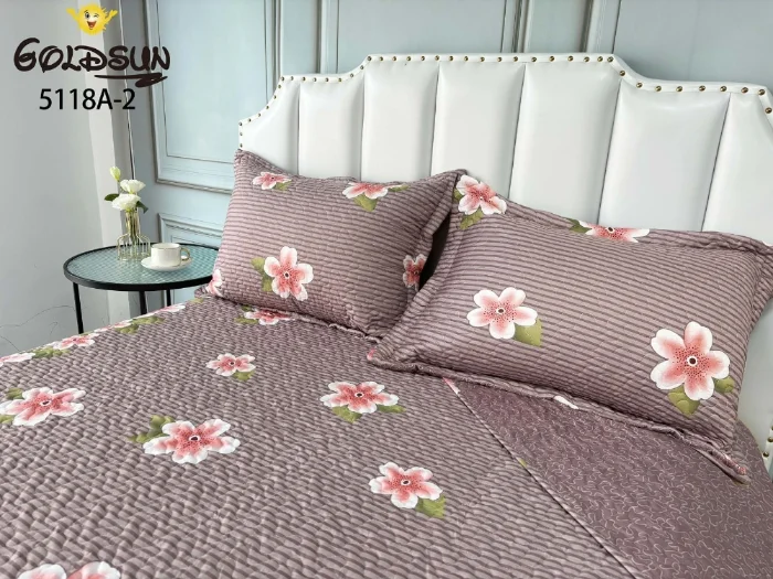 Cobertor Cubrecama Queen King 3 Piezas Goldsun