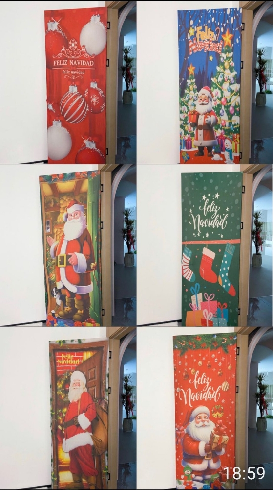 Fundas Navideñas para Puerta - Imagen 2