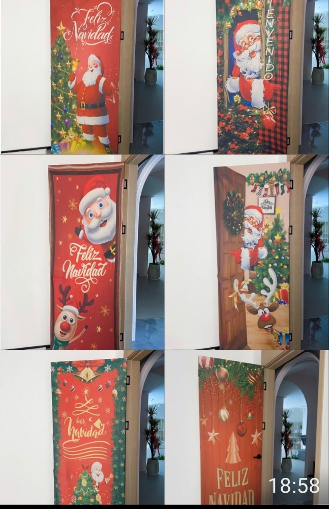 Fundas Navideñas para Puerta - Imagen 3