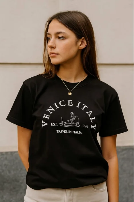 Remeras  Bordadas de  Algodon