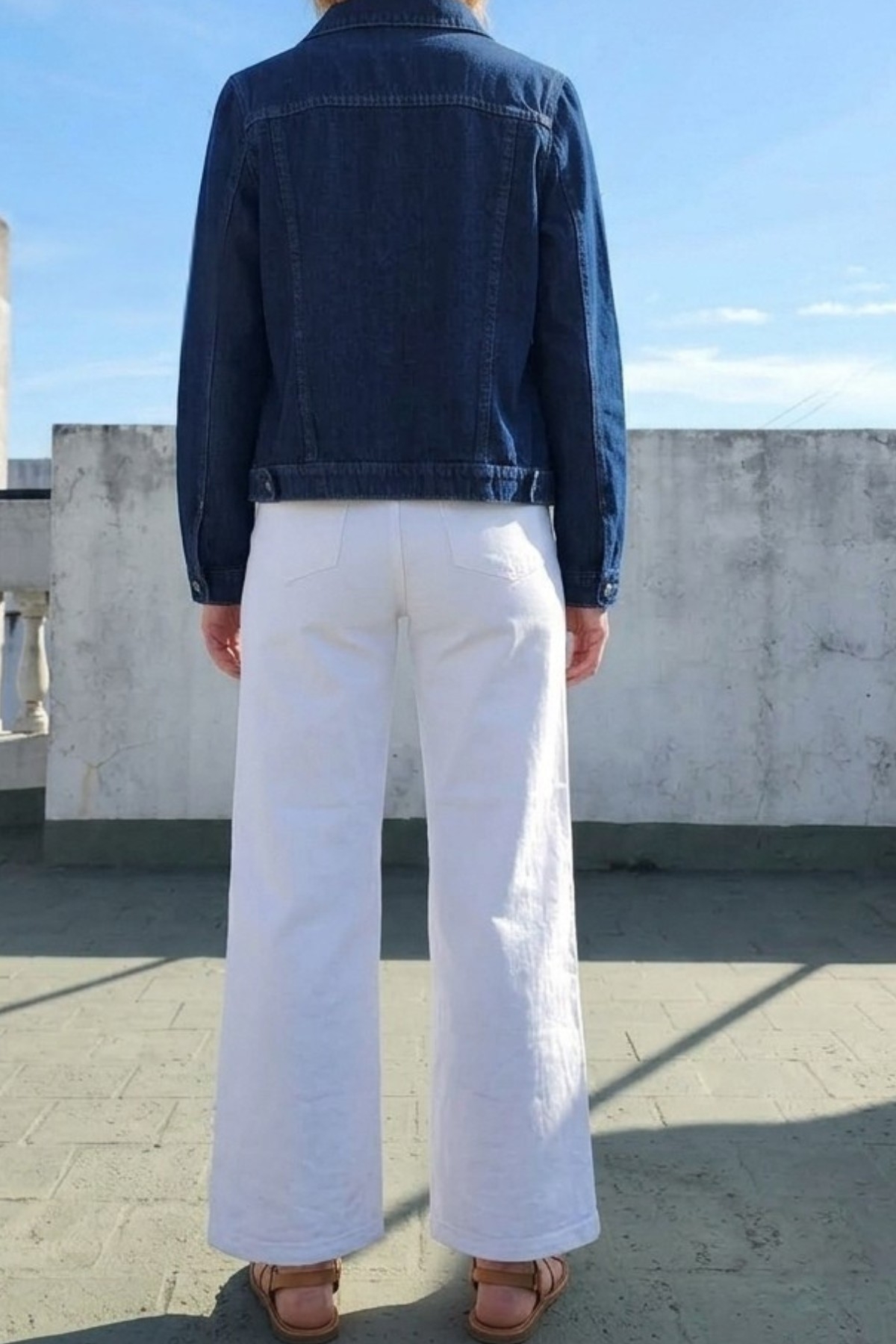 Wide Leg Elastizado Blanco - Imagen 2
