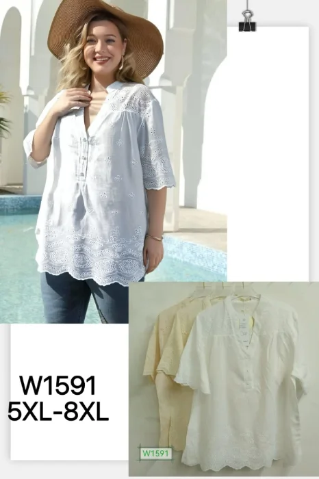 Camisola Bordada  Talles Grandes
