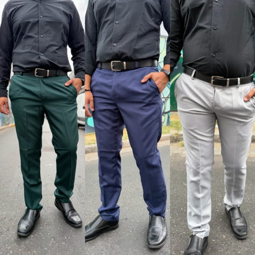 Pantalon de Vestir   Hombre Liso