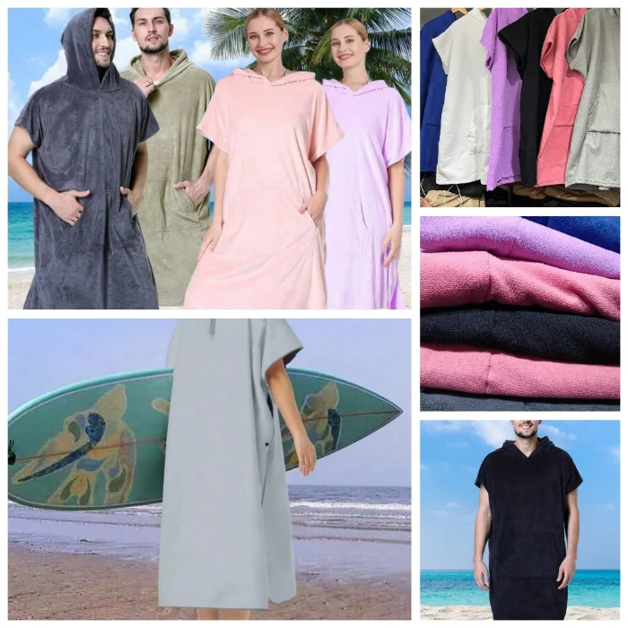 Poncho Cambiador Toalla Microfibra!! Ideal para Playa  Piscina Piletas Muy Lindas!!