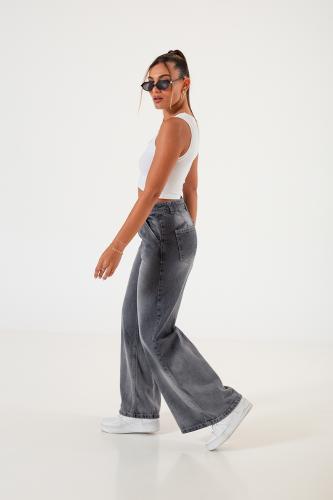 1290.20 Super Wide Leg Gris Degrade - Miniatura 2