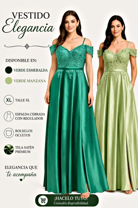 Vestido Manga Caída Importado Xl