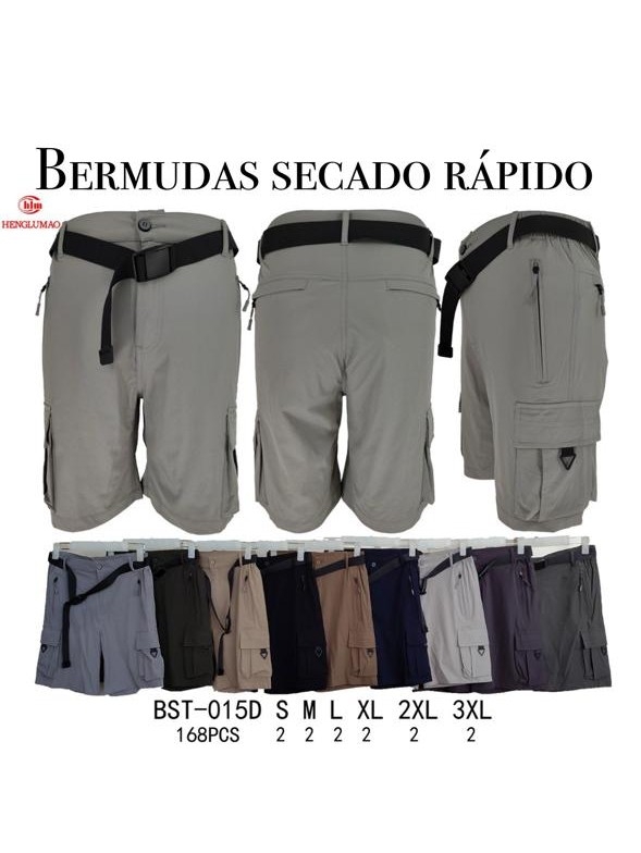 Bermudas Seca Rápido Cargo Importado Muy Lindo Calidad - Imagen 2