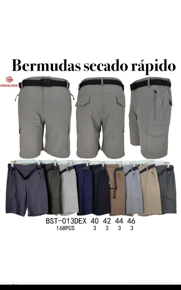 Bermudas Seca Rápido Cargo Importado Muy Lindo Calidad - Imagen 3